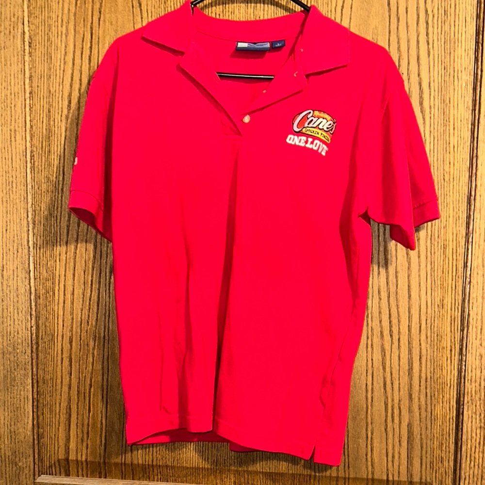 Red Raising Canes Ladies Polo